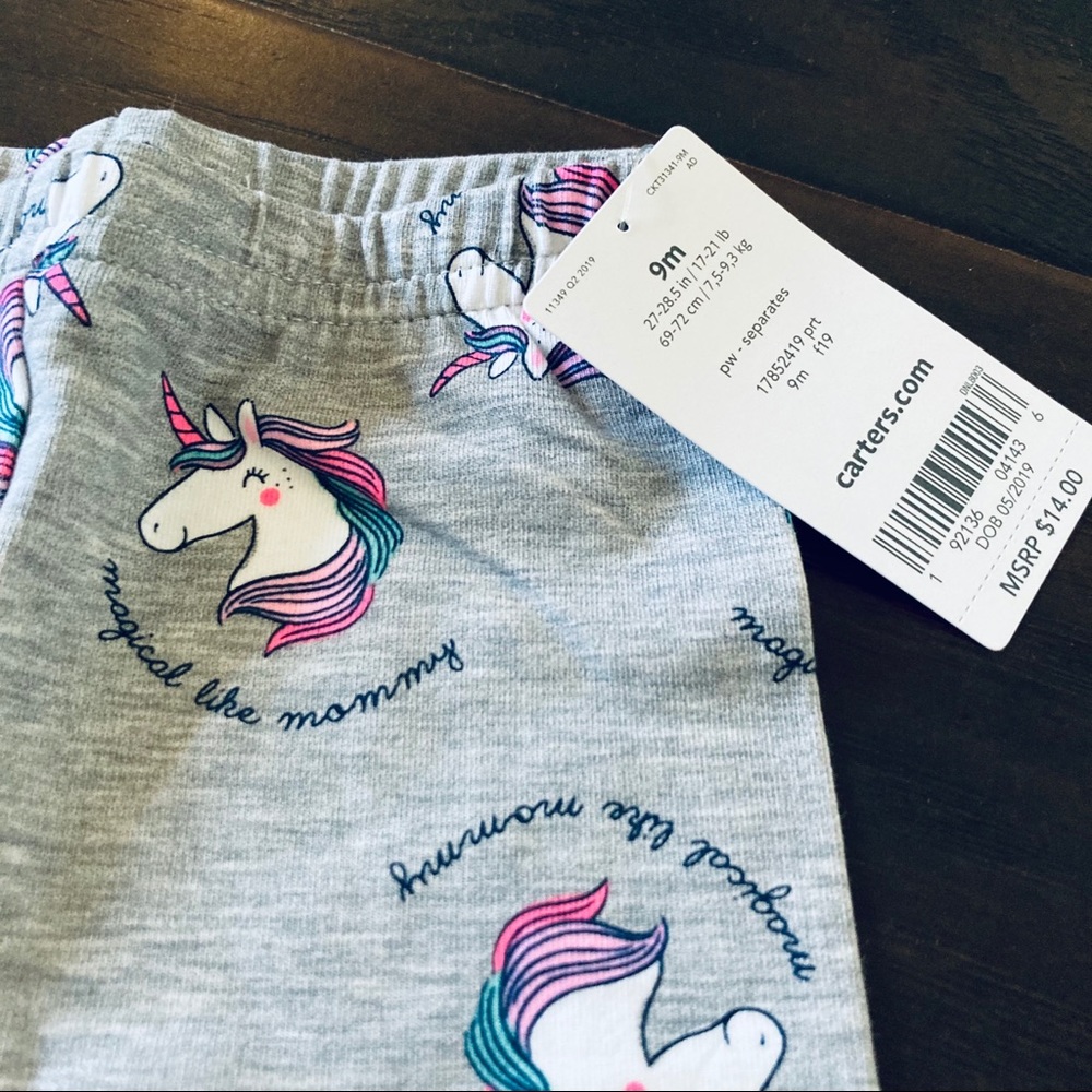 Carter’s Baby Girl Leggings Bundle, 3 Count - Picture 13 of 13